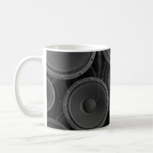 Speakers: Continuous Texture Seamless Pattern. Coffee Mug