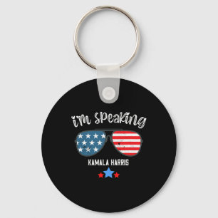 Speaking Harris 2020 Aviator Sungles American Flag Key Ring