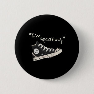 Speaking Harris 2024 Madam Vice President Feminist 6 Cm Round Badge
