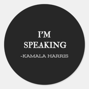 Speaking Kamala Harris 4 Classic Round Sticker