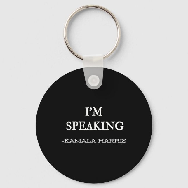 Speaking Kamala Harris 4  Key Ring (Front)