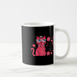 Speaking Kamala Harris Funny Pink Cat Kamala 2024 Coffee Mug