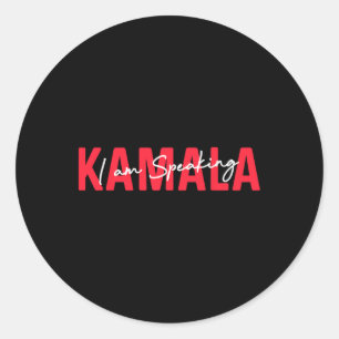 Speaking Kamala Harris Vice President Debate Vote Classic Round Sticker