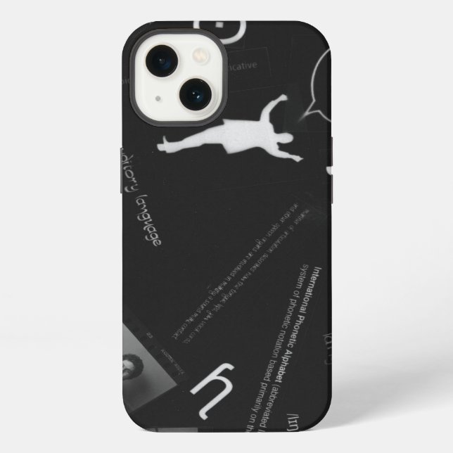 Speaking Photogram iPhone Case (Back)