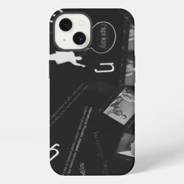Speaking Photogram iPhone Case (Back)