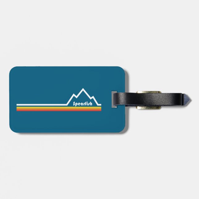 Spearfish South Dakota Luggage Tag (Back Horizontal)