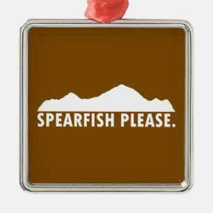 Spearfish South Dakota Please Metal Ornament