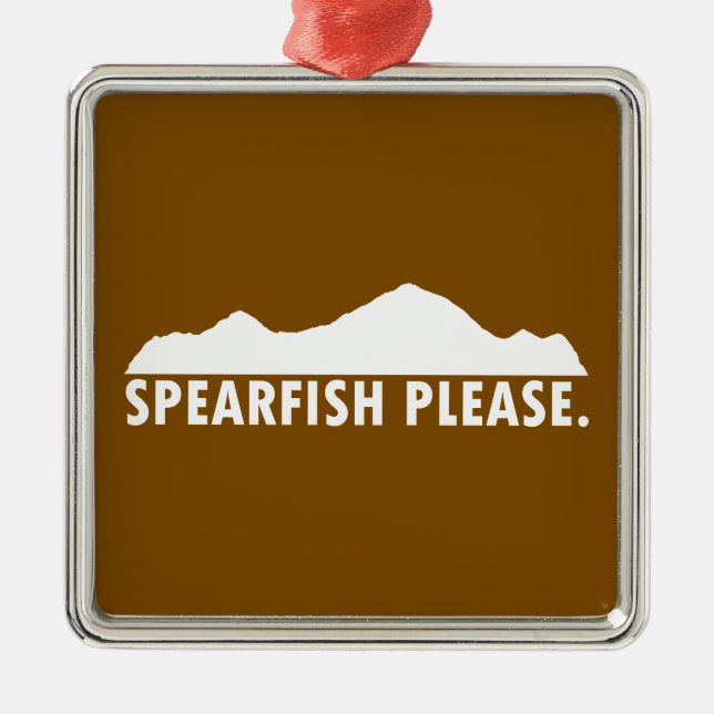 Spearfish South Dakota Please Metal Ornament (Front)