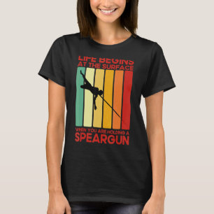 Spearfisher Vintage Apnoe Diver Freediving Spearfi T-Shirt