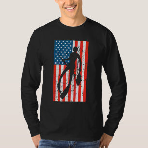 Spearfishing American Flag Spear Fishing Usa T-Shirt