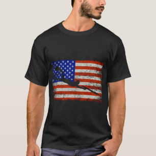 Spearfishing American USA flag, spear fishing T-Shirt