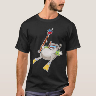 Spearfishing Raccoon T-Shirt