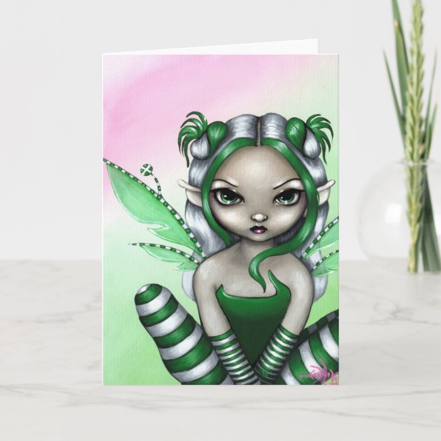 "Spearmint Sprite" Greeting Card (Front)