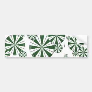 Spearmint Stripe Candy Bumper Sticker