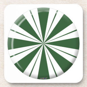 Spearmint Stripe Candy Coaster