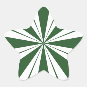 Spearmint Stripe Candy Star Sticker
