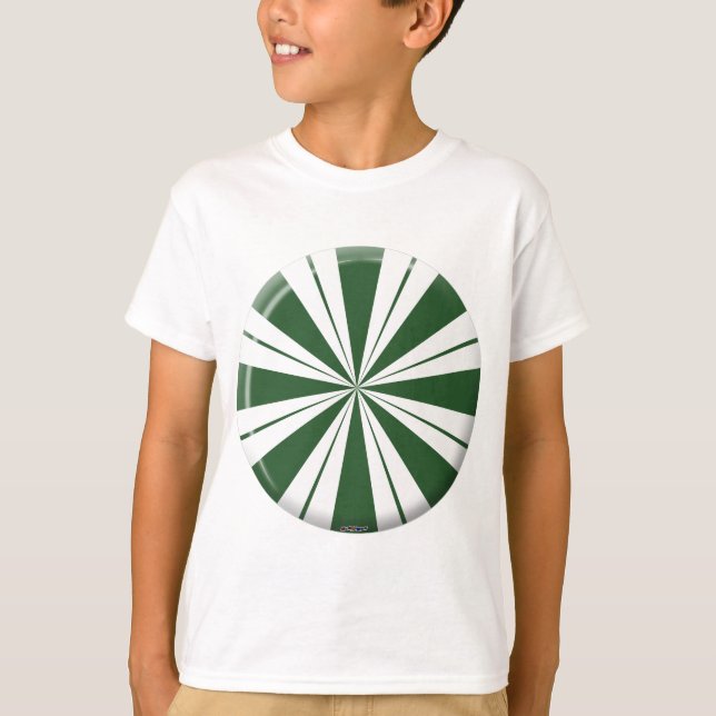 Spearmint Stripe Candy T-Shirt (Front)