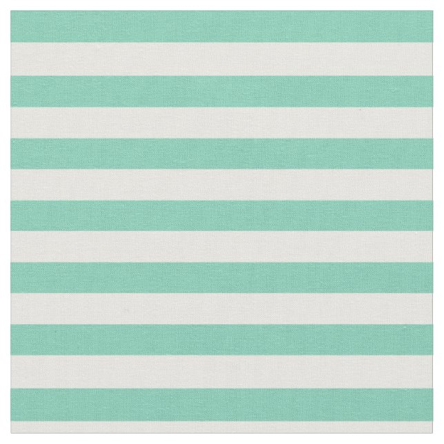 Spearmint & White Striped Fabric (Close Up)