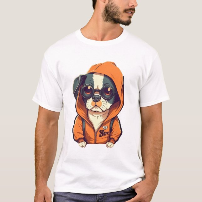 Speccy Frenchie Style! T-Shirt (Front)