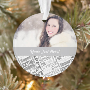 Special 100th Birthday Party Personalised Gifts Ornament