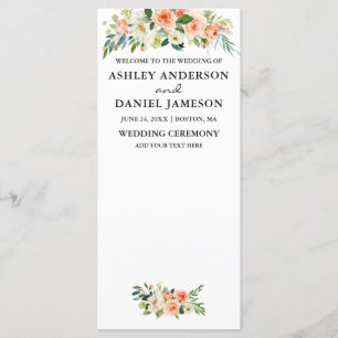 Special 3 - Floral Wedding Program