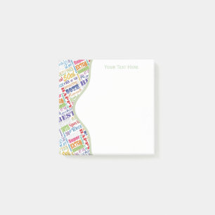 Special 50th Birthday Party Personalised Gifts Post-it Notes