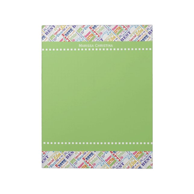 Special 55th Birthday Party Personalised Gifts Notepad (Rotated)