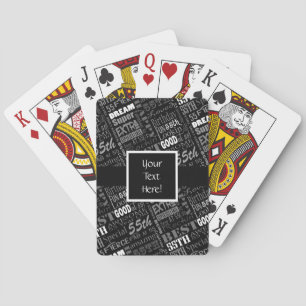 Special 55th Birthday Party Personalised Monogram Playing Cards