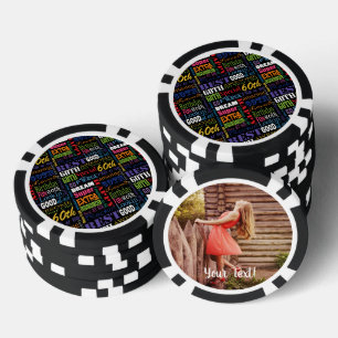 Special 60th Birthday Party Personalised Monogram Poker Chips