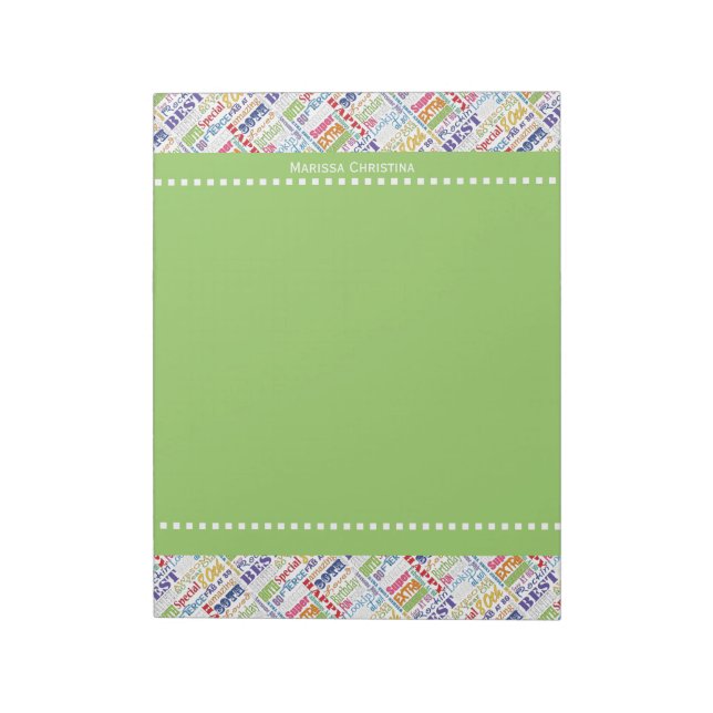 Special  80th Birthday Party Personalised Gifts Notepad (Rotated)