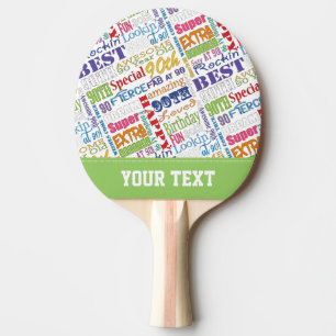 Special 90th Birthday Party Personalised Monogram Ping Pong Paddle