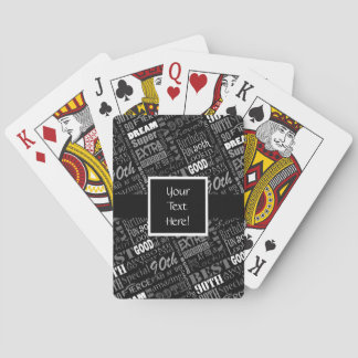 Special 90th Birthday Party Personalised Monogram Playing Cards