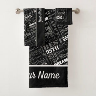 Special 95th Birthday Party Personalised Gifts Bath Towel Set