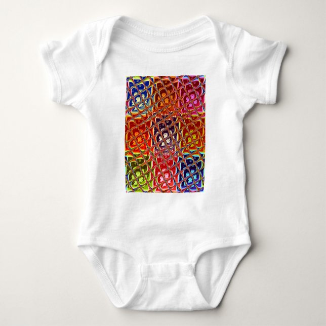 Special Abstract Christmas Colours T-Shirt Baby Bodysuit (Front)