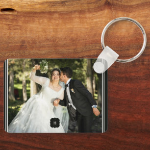 Special Add Photo Monogram Keychain