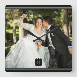 Special Add Photo Wedding Wall Clock