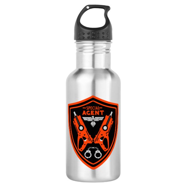 Special Agent Kid 532 Ml Water Bottle (Front)