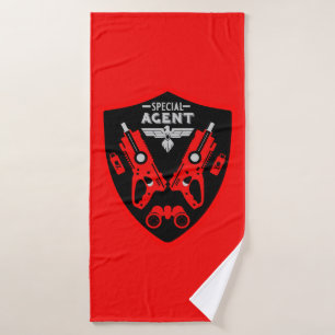 Special Agent Kid Bath Towel