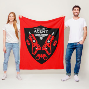 Special Agent Kid Fleece Blanket