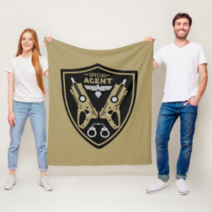 Special Agent Kid Fleece Blanket