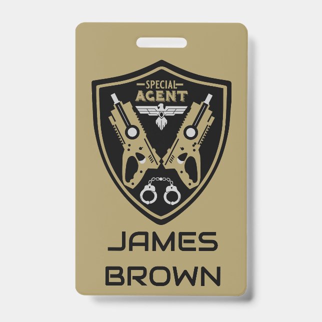 Special Agent Kid ID Badge (Front)