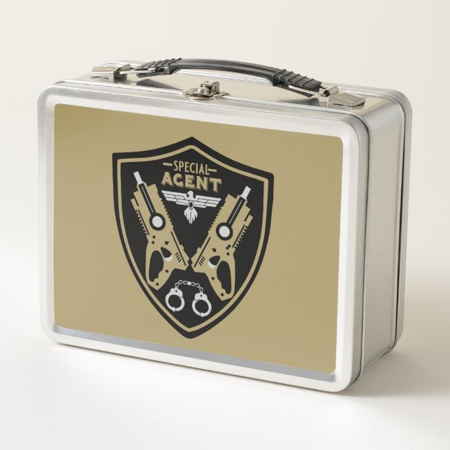 Special Agent Kid Metal Lunch Box (Front)