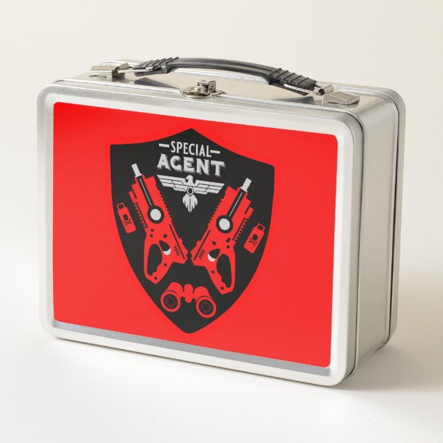 Special Agent Kid Metal Lunch Box (Front)