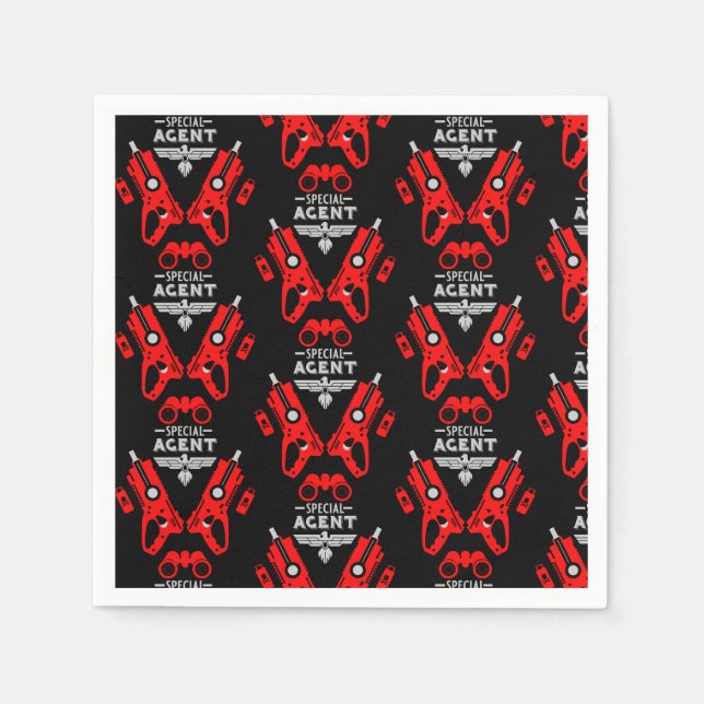 Special Agent Kid Napkin (Front)