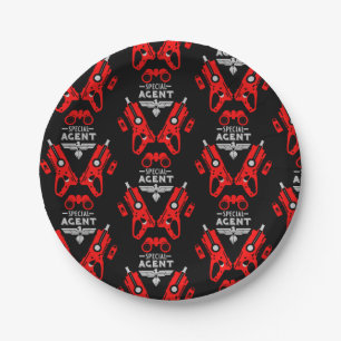 Special Agent Kid Paper Plate