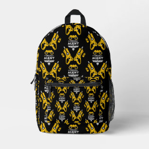 Special Agent Kid Printed Backpack