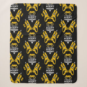 Special Agent Kid Sherpa Blanket