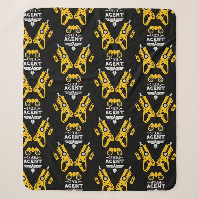 Special Agent Kid Sherpa Blanket (Front)