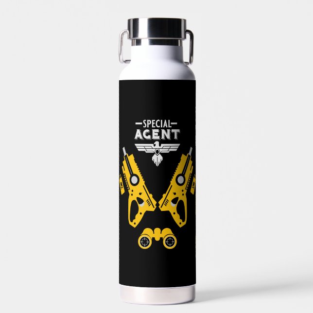Special Agent Kid Water Bottle (Front)