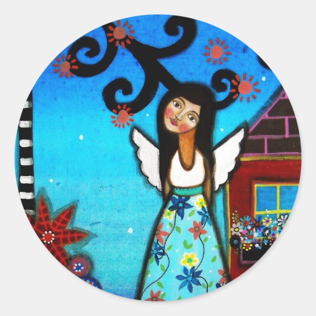 SPECIAL ANGEL CLASSIC ROUND STICKER (Front)